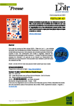 Communiqué "FestiLoir - 21ème édition" - Juin 2024