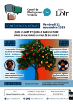 Conférences-débats Quel climat et quelle agriculture dans 20 ans dans la Vallée du Loir ? - Affiche