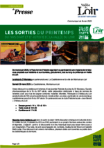 Communiqué de presse Les sorties du printemps 2025 du Pays d'art et d'histoire