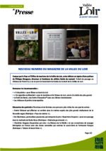 Communiqué "Nouveau Magazine de la Vallée du Loir" - Avril 2019