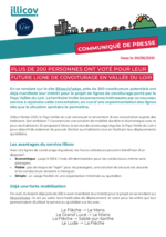 Communiqué "Plus de 200 personnes ont voté pour leur future ligne de covoiturage en Vallée du Loir" - Mai 2021