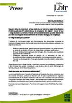 Communiqué "Mon village Durable" - Juin 2021
