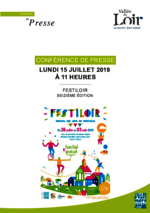 Dossier de Presse "FestiLoir 2019" - Juillet 2019