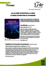 Communiqué Les Allumés de Montreuil-le-Henri et restitution de l'inventaire du patrimoine