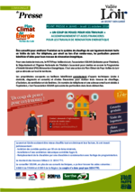 Communiqué "Un coup de pouce pour vos travaux !" - Octobre 2018