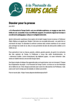 Dossier de Presse "A la Poursuite du Temps Caché" - 2023